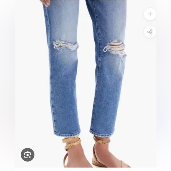 MOTHER THE TRICKSTER ANKLE CRYING ON HOLY GROUND HIGH RISE BUTTON FLY STRAIGHT - Picture 8 of 15